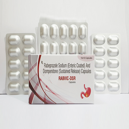 Product Name: Rabvic DSR, Compositions of Rabvic DSR are Rabeprazole Sodium And Domeperidone Capsules - Avico Healthcare Pvt Ltd