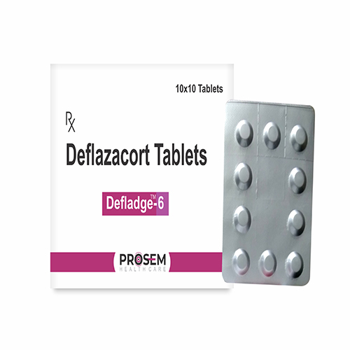 Product Name: Defladge 6, Compositions of Deflazacort Tablets are Deflazacort Tablets - Prosem Healthcare