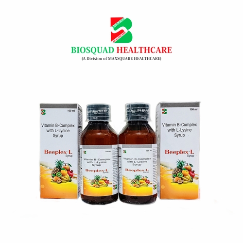 Product Name: BEEPLEX L, Compositions of Vitamin B-Complex with L-Lysine Syrup  are Vitamin B-Complex with L-Lysine Syrup  - Biosquad Healthcare