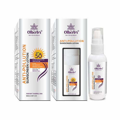 Product Name: Anti pollution, Compositions of Anti pollution are Sunscreen Lotion - Biofrank Pharmaceuticals India Private Limited