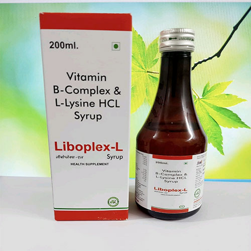 Product Name: Liboplex L, Compositions of Vitamine B Complex & Lysine HCL are Vitamine B Complex & Lysine HCL - Jaxrane Remedies Private Limited