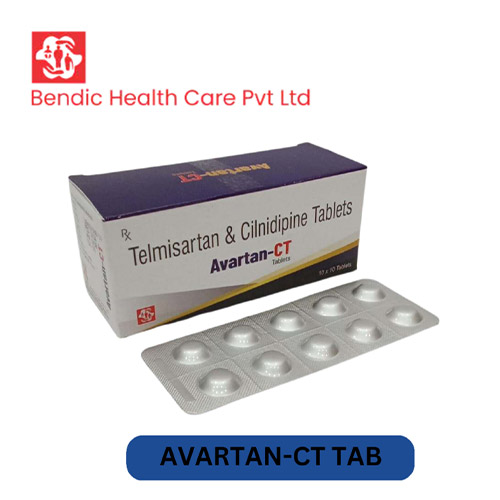 Product Name: AVARTAN CT, Compositions of AVARTAN CT are Telmisartan & Cilnidipine Tablets - Bendic Healthcare Private Limited