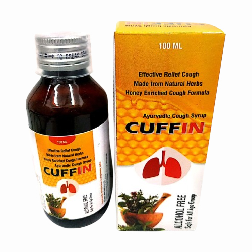 Product Name: CUFFIN, Compositions of CUFFIN are Effective relief cough Made From Natural Herbal Henoy Enriched Cough Formula - Insta Care Lifesciences