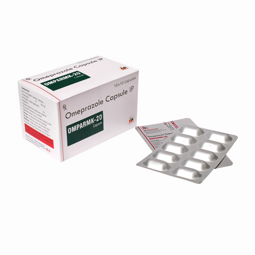 Product Name: OMPARMK 20, Compositions of Omeprazole Capsule IP are Omeprazole Capsule IP - MK Healthcare