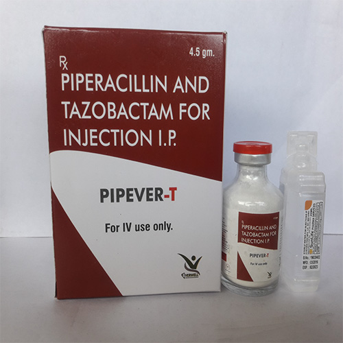 Product Name: PIPEVER T , Compositions of PIPEVER T  are PIPERACILLIN AND TAZOBACTAM FOR INJECTION I.P - Everwell Pharma Private Limited