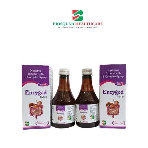 Product Name: ENZYGOD, Compositions of Digestive Enzyme With B Complex Syrup  are Digestive Enzyme With B Complex Syrup  - Biosquad Healthcare