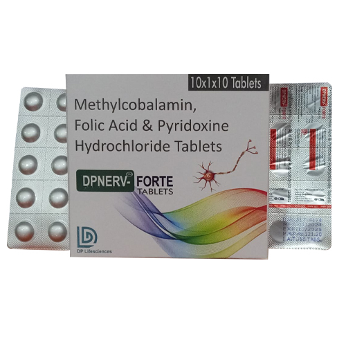 Product Name: DPNERV FORTE, Compositions of DPNERV FORTE are Methylcobalamin, folic Acid & Pyridoxine Hydrochloride Tablets - Access Life Science