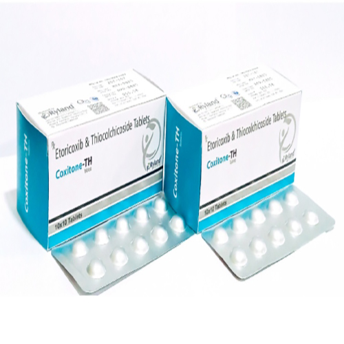 Product Name: Coxitone th, Compositions of Coxitone th are Etoricoxib & Thiocolchicoside Tablets  - Ryland Health Care