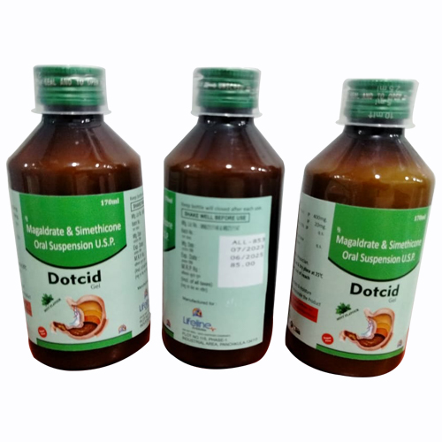 Product Name: DOTCID, Compositions of are Magaldrate & Simethicone Oral Suspension U.S.P. - Access Life Science