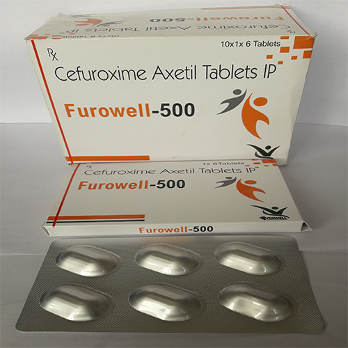 Product Name: Furowell 500 , Compositions of Furowell 500  are Cefuroxime Axetil Tablets IP  - Everwell Pharma Private Limited