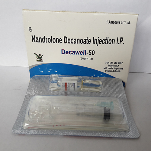 Product Name: Decawell 50 , Compositions of Decawell 50  are Nandrolone Decanoate Injection I.P.  - Orange Biotech Private Limited