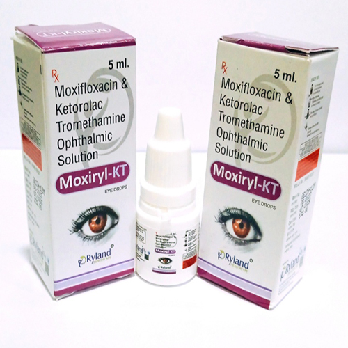 Product Name: Moxiryl KT, Compositions of Moxiryl KT are Moxifloxacin & Ketorolac Tromethamine Ophthalmic Solution  - Ryland Health Care