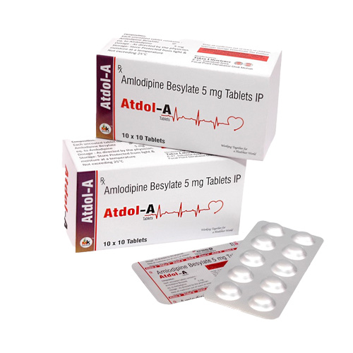 Product Name: Atdol A, Compositions of Amlodipine Besylate 5 mg Tablets IP are Amlodipine Besylate 5 mg Tablets IP - MK Healthcare