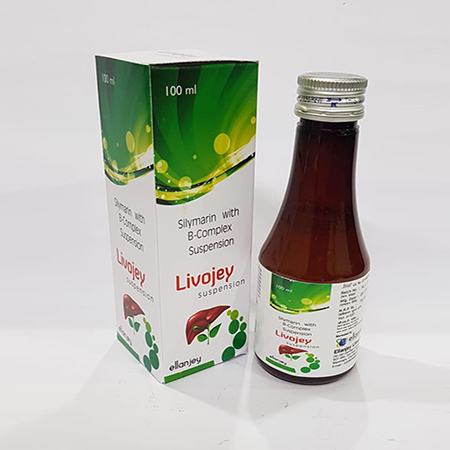 Product Name: Livojey, Compositions of Livojey are Silymarin with B-Complex Suspension - Ellanjey Lifesciences