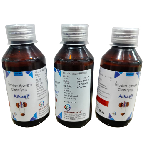 Product Name: ALKASIF, Compositions of ALKASIF are Disodium Hydrogen Citrate Syrup - Access Life Science