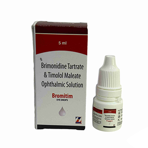 Product Name: Bromitim, Compositions of Bromitim are Brimonidine Tartrate & Timolol Maleate Ophthalmic Solution - Zerdia Healthcare Private Limited