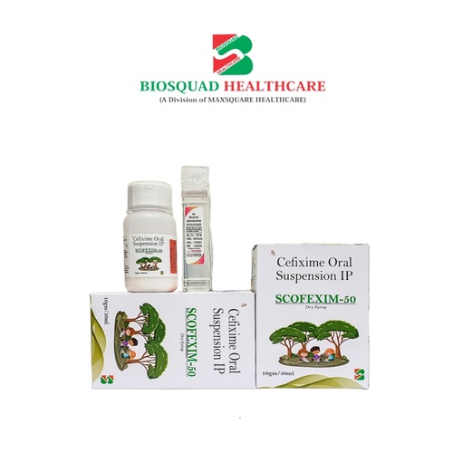 Product Name: SCOFEXIM 50, Compositions of Cefixime Oral Suspension IP  are Cefixime Oral Suspension IP  - Biosquad Healthcare