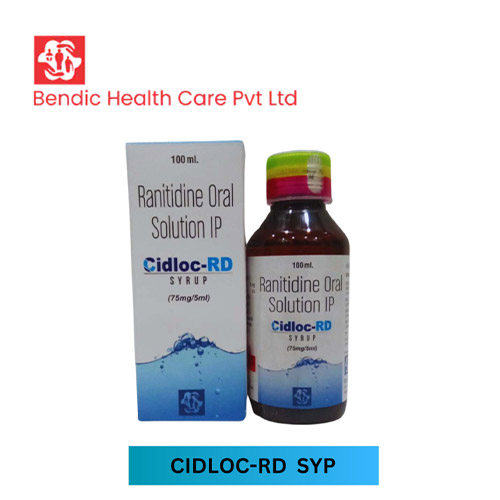 Product Name: CIDLOC RD, Compositions of Ranitidine Oral Solution IP are Ranitidine Oral Solution IP - Bendic Healthcare Private Limited