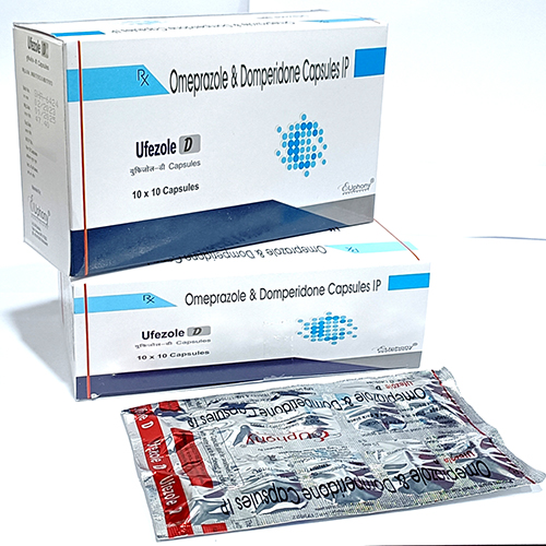 Product Name: Ufezole D, Compositions of Ufezole D are Omeprazole & Domperidone Capsules IP - Euphony Healthcare