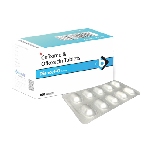 Product Name: DISOCEF O, Compositions of DISOCEF O are Cefixime & Ofloxacin Tablets  - Biopolis Lifesciences Private Limited