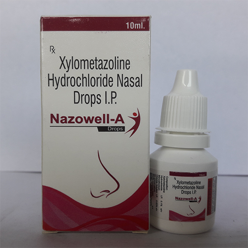 Product Name: Nazowell A , Compositions of Nazowell A  are Xylometazoline Hydrochloride Nasal Drops I.P.  - Orange Biotech Private Limited