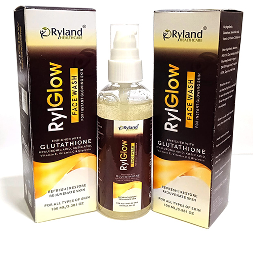 Product Name: FACE WASH, Compositions of FACE WASH are RYLGLOW - Ryland Health Care