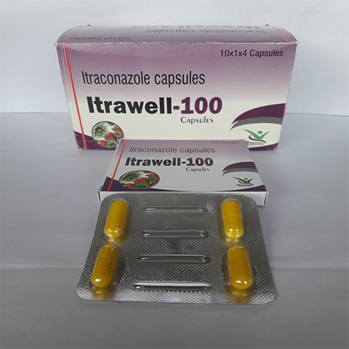 Product Name: Itrawell 100 , Compositions of Itrawell 100  are Itraconazole capsules  - Orange Biotech Private Limited