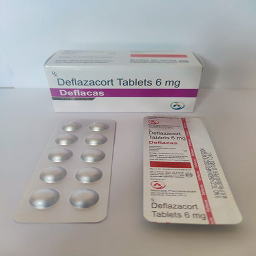 Product Name: Deflacas, Compositions of Deflazacart Tablets 6 mg are Deflazacart Tablets 6 mg - Medicasa Pharmaceuticals