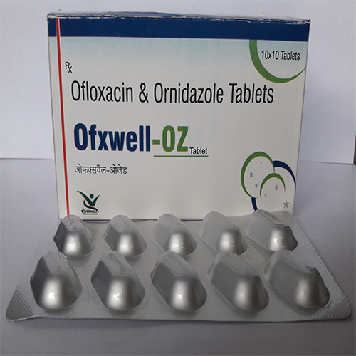 Product Name: Ofxwell OZ , Compositions of Ofxwell OZ  are Ofloxacin & Ornidazole Tablets  - Everwell Pharma Private Limited