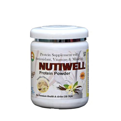 Product Name: NUTIWELL, Compositions of NUTIWELL are Protein Supplement with Antioxidant, Vitamins & Minerals - Hikona Lifesciences