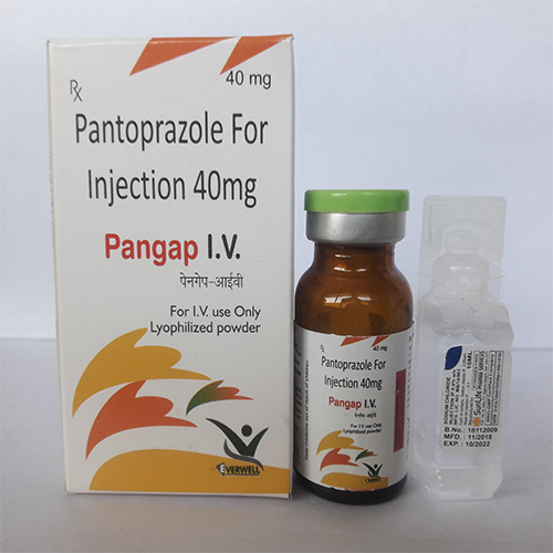 Product Name: Pangap I.V, Compositions of Pangap I.V are Pantoprazole For Injection 40mg  - Orange Biotech Private Limited