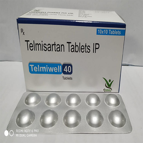 Product Name: Telmiwell 40 , Compositions of Telmiwell 40  are Telmisartan Tablets IP  - Everwell Pharma Private Limited