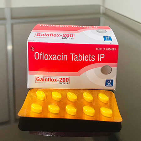 Product Name: Gaiflox 200, Compositions of Ofloxacin Tablets IP are Ofloxacin Tablets IP - Gainmed Biotech Private Limited