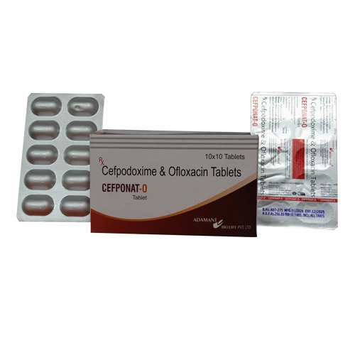 Product Name: CEFPONAT 0, Compositions of Cefpodoxime & Ofloxacin Tablets are Cefpodoxime & Ofloxacin Tablets - Access Life Science