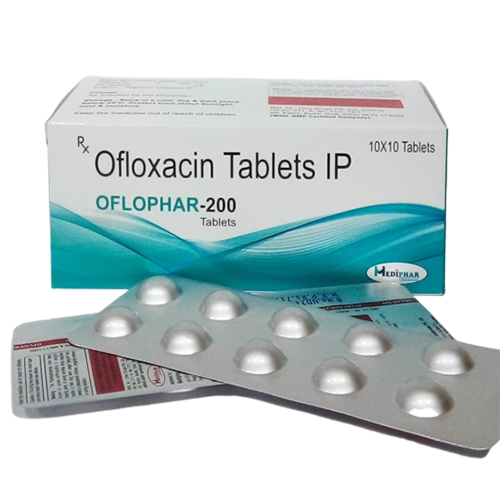 Product Name: Oflopher 200, Compositions of Oflopher 200 are Ofloxacin Tablets IP - Mediphar Lifesciences Private Limited