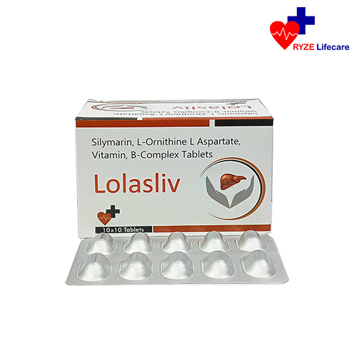 Product Name: Lolasliv, Compositions of Silymarin , L-Ornithine L Aspartate , Vitamin B -Complex Tablets  are Silymarin , L-Ornithine L Aspartate , Vitamin B -Complex Tablets  - Ryze Lifecare
