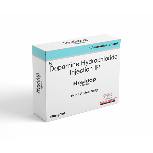 Product Name: Hosidop, Compositions of Hosidop are Dopamine Hydrochloride Injection IP - Health Biotech Limited