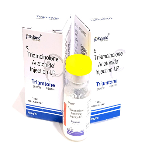 Product Name: Triamtone, Compositions of Triamtone are Triamcinolone Acetonide Injection I.P. - Ryland Health Care