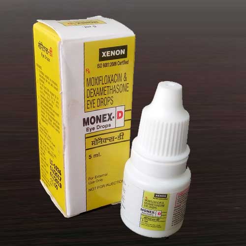 Product Name: Monex D, Compositions of Monex D are Moxifloxacin & Dexamethasolone Eye Drops - Xenon Pharmaceuticals