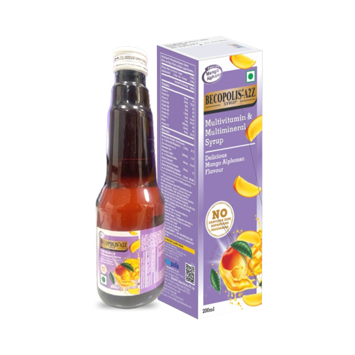 Product Name: BECOPOLIS A2Z, Compositions of Multivitamin & Multimineral Syrup  are Multivitamin & Multimineral Syrup  - Biopolis Lifesciences Private Limited