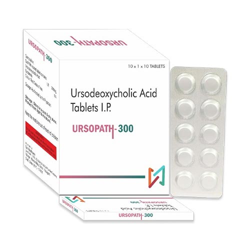 Product Name: URSOPATH 300, Compositions of URSOPATH 300 are Ursodeoxycholic Acid Tablets I.P. - Truepath Healthcare