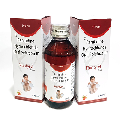 Product Name: Rantyryl Syrup, Compositions of Rantyryl Syrup are Ranitidine Hydrochloride Oral Solution IP - Ryland Health Care