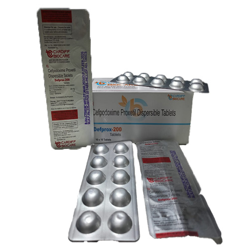 Product Name: Defprox 200, Compositions of Defprox 200 are Cefpodoxime Proxetil Dispersible Tablets  - Cardiff Biocare