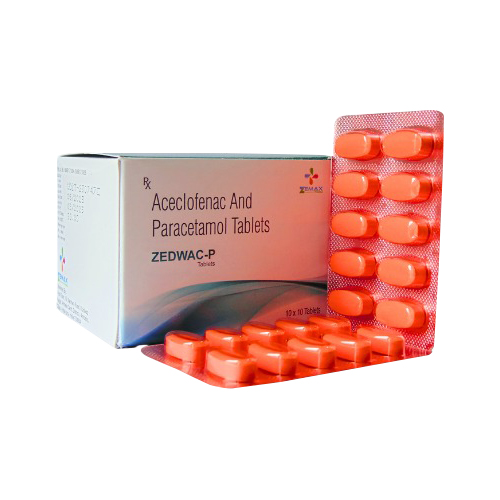 Product Name: Zedwac P, Compositions of Zedwac P are Aceclofenac Arnd Paracetamol Tablets - Zemax Pharma