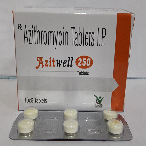 Product Name: Azitwell  250 , Compositions of Azitwell  250  are Azithromycin Tablets I.P  - Everwell Pharma Private Limited