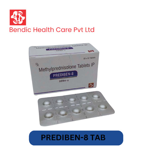 Product Name: PREDIBEN 8, Compositions of Methylprednisolone Tablets IP are Methylprednisolone Tablets IP - Bendic Healthcare Private Limited