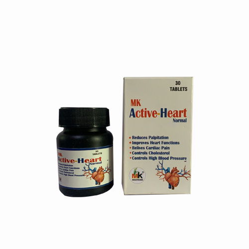 Product Name: MK Active Heart, Compositions of MK Active Heart are Herbal Ayurvedic Medicines, - MK Healthcare