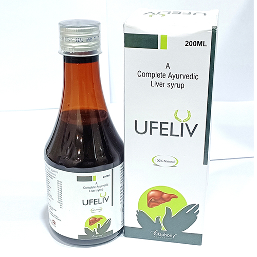 Product Name: Ufelive, Compositions of Ufelive are Complete Ayurvedic Liver Syrup - Euphony Healthcare