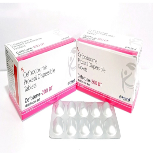 Product Name: Cefotone 200 dt, Compositions of Cefotone 200 dt are Cefpodoxime Proxetil Dispersible Tablets  - Ryland Health Care