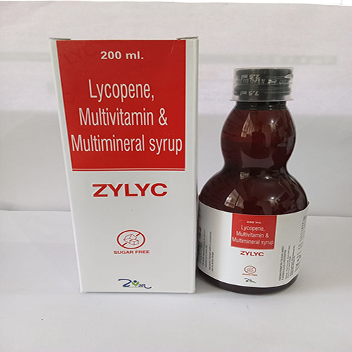 Product Name: ZYLYC , Compositions of ZYLYC  are Lycopene Multivitamin & Multimineral syrup - Arlig Pharma